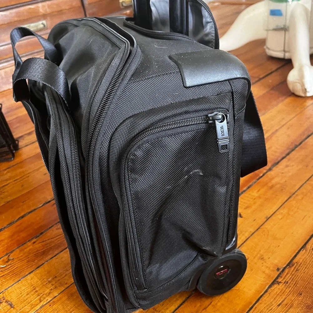 Tumi Black Rolling Carry-On Brief - Black